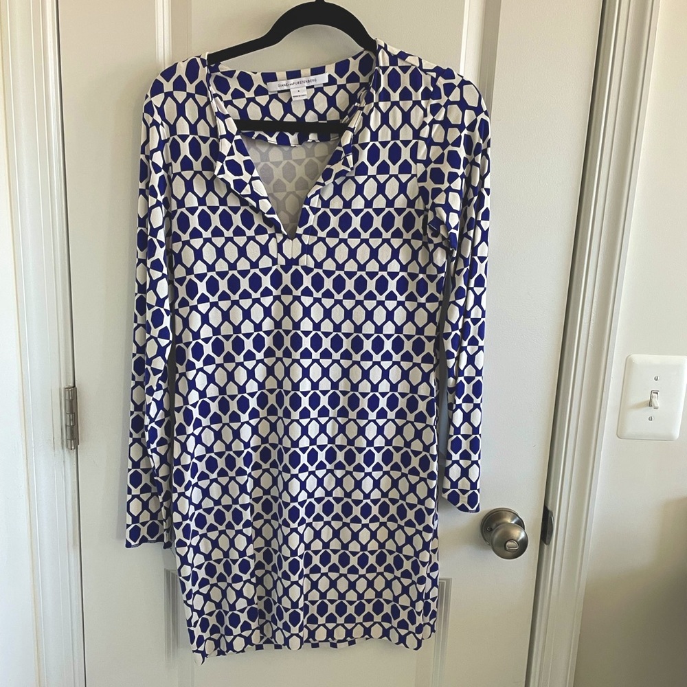 Diane von furstenberg purple tunic dress